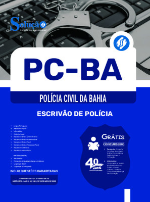 Apostila PC-BA 2025 - Escrivão de Polícia - Imagem 3