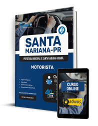 Capa Apostila Prefeitura de Santa Mariana - PR 2025 - Motorista