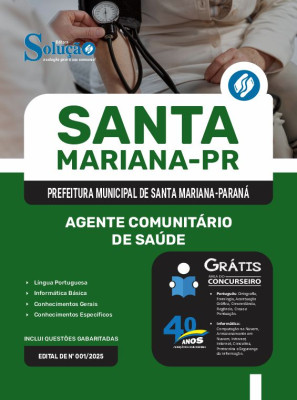 Apostila Prefeitura de Santa Mariana - PR em PDF 2025 - Agente Comunitário de Saúde - Imagem 1