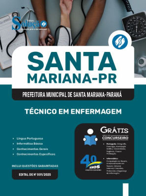 Apostila Prefeitura de Santa Mariana - PR 2025 - Técnico em Enfermagem - Imagem 3