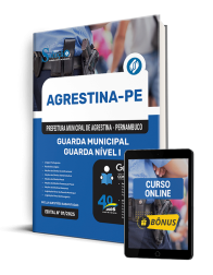 Capa Apostila Prefeitura de Agrestina - PE 2025 - Guarda Municipal - Guarda Nível I