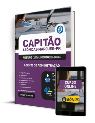 Capa Apostila Prefeitura de Capitão Leônidas Marques - PR 2025 - Agente de Administração