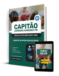Capa Apostila Prefeitura de Capitão Leônidas Marques - PR 2025 - Agente de Apoio Educacional