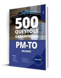 Capa Caderno de Questões PM-TO - Soldado - 500 Questões Gabaritadas