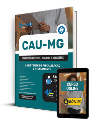Capa Apostila CAU-MG 2025 - Assistente de Fiscalização e Atendimento