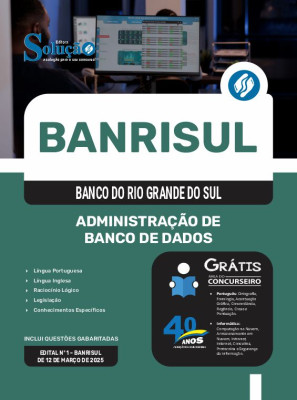 Apostila BANRISUL em PDF 2025 - Administração de Banco de Dados - Imagem 1
