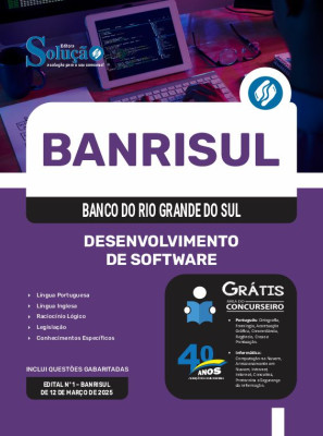 Apostila BANRISUL em PDF 2025 - Desenvolvimento de Software - Imagem 1