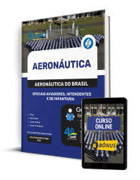 Capa Apostila Aeronáutica do Brasil 2025 - Oficiais Aviadores, Intendentes e de Infantaria