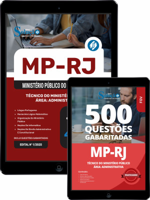 Combo MP-RJ - Técnico do Ministério Público - Área: Administrativa - Imagem 1