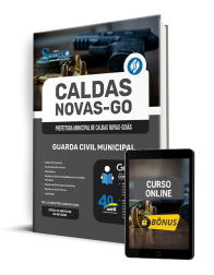 Capa Apostila Prefeitura de Caldas Novas - GO 2025 - Guarda Civil Municipal