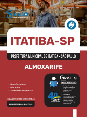 Apostila Prefeitura de Itatiba - SP 2025 - Almoxarife - Imagem 3