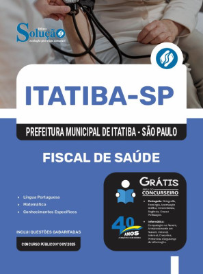 Apostila Prefeitura de Itatiba - SP 2025 - Fiscal de Saúde - Imagem 3