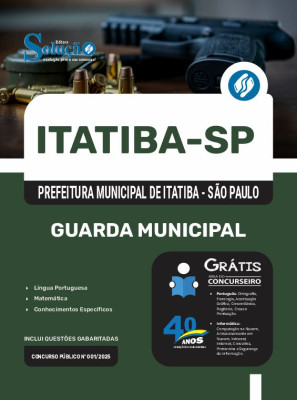 Apostila Prefeitura de Itatiba - SP 2025 - Guarda Municipal - Imagem 3