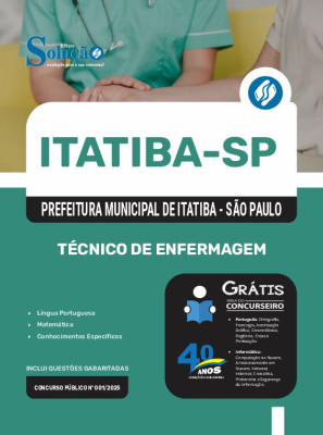 Apostila Prefeitura de Itatiba - SP 2025 - Técnico de Enfermagem - Imagem 3