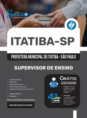Apostila Prefeitura de Itatiba - SP 2025 - Supervisor de Ensino - Imagem 3