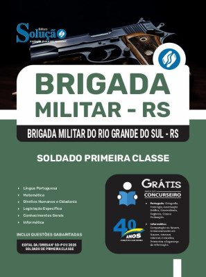 Apostila Brigada Militar RS 2025 - Soldado Primeira Classe - Imagem 3