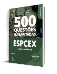Capa Caderno de Questões ESPCEX - Oficial do Exército - 500 Questões Gabaritadas