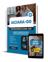 Capa Apostila Prefeitura de Iaciara - GO 2025 - Agente Administrativo e Auxiliar Administrativo