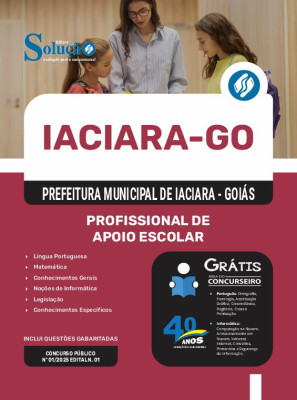 Apostila Prefeitura de Iaciara - GO em PDF 2025 - Profissional de Apoio Escolar - Imagem 1