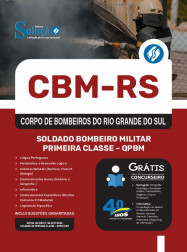 Apostila CBM-RS em PDF 2025 - Soldado Bombeiro Militar Primeira Classe - QPBM