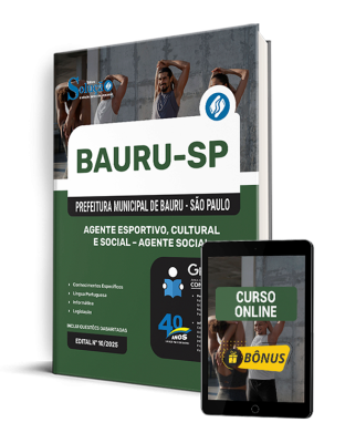 Apostila Prefeitura de Bauru - SP 2025 - Agente Esportivo, Cultural e Social - Agente Social - Imagem 1