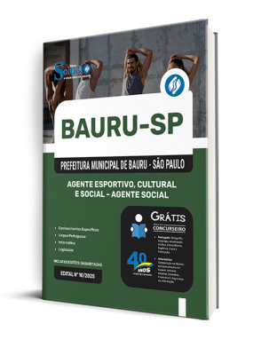 Apostila Prefeitura de Bauru - SP 2025 - Agente Esportivo, Cultural e Social - Agente Social - Imagem 2