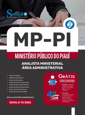 Apostila MP-PI em PDF 2025 - Analista Ministerial - Área Administrativa - Imagem 1