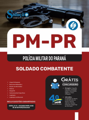 Apostila PM-PR 2025 - Soldado Combatente - Imagem 3