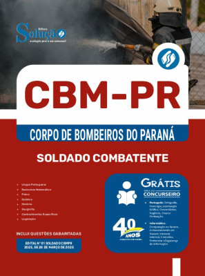 Apostila CBM-PR 2025 - Soldado Combatente - Imagem 3