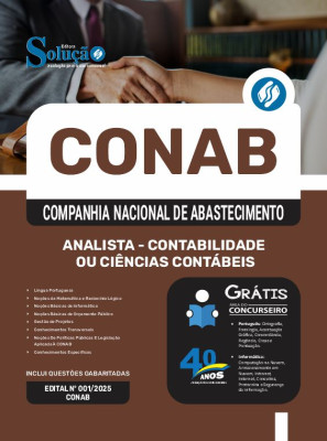 Apostila CONAB em PDF 2025 - Analista - Contabilidade ou Ciências Contábeis - Imagem 1