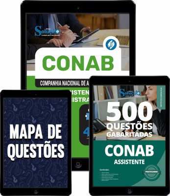 Combo CONAB - Assistente Administrativo (Apostila + Caderno + Mapa de Questões) - Imagem 1