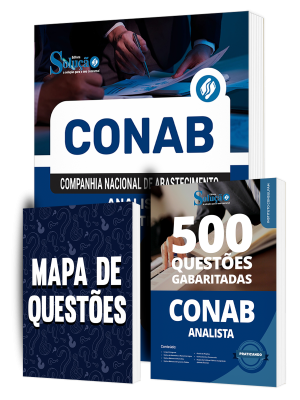 Combo CONAB - Analista - Administração (Apostila + Caderno + Mapa de Questões) - Imagem 1