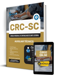 Capa Apostila CRC-SC 2025 - Auxiliar Técnico