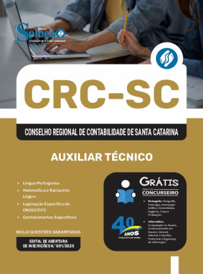 Apostila CRC-SC 2025 - Auxiliar Técnico - Imagem 3
