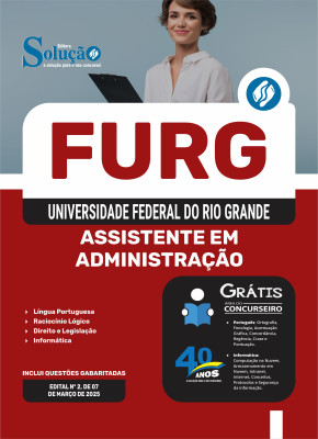 Apostila FURG em PDF 2025 - Assistente em Administração - Imagem 1