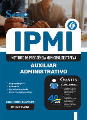 Apostila IPMI em PDF 2025 - Auxiliar Administrativo - Imagem 1