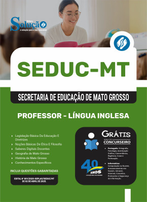 Apostila SEDUC-MT 2025 - Professor - Língua Inglesa - Imagem 3