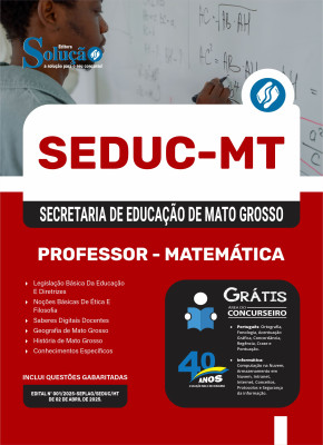 Apostila SEDUC-MT 2025 - Professor - Matemática - Imagem 3