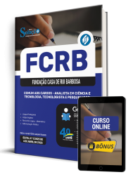 Capa Apostila FCRB 2025 - Comum aos Cargos - Analista em Ciência e Tecnologia, Tecnologista e Pesquisador