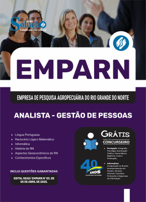 Apostila EMPARN 2025 - Analista - Gestão de Pessoas - Imagem 3