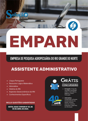 Apostila EMPARN 2025 - Assistente Administrativo - Imagem 3