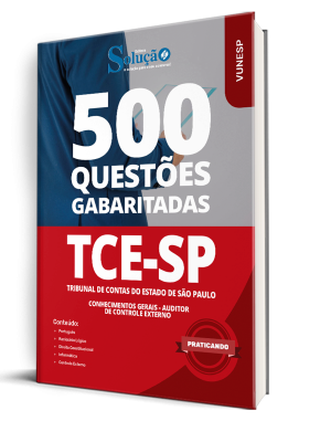 Caderno de Questões TCE-SP - Auditor de Controle Externo (Conhecimentos Gerais) - 500 Questões Gabaritadas - Imagem 1