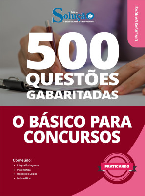 Caderno de Questões O Básico para Concursos - 500 Questões Gabaritadas - Imagem 2