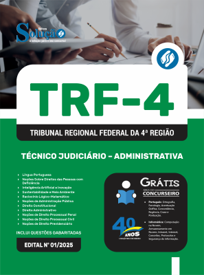 Apostila TRF-4 2025 - Técnico Judiciário - Administrativa - Imagem 3