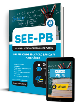 Apostila SEE-PB 2025 - Professor de Educação Básica IV - Matemática - Imagem 1