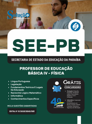 Apostila SEE-PB em PDF 2025 - Professor de Educação Básica IV - Física - Imagem 1