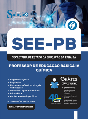 Apostila SEE-PB 2025 - Professor de Educação Básica IV - Química - Imagem 3