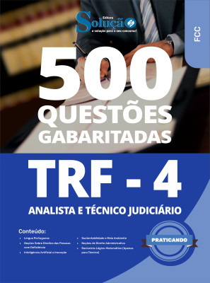 Caderno de Questões TRF-4 - Analista e Técnico Judiciário - 500 Questões Gabaritadas - Imagem 2
