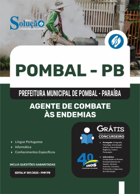 Apostila Prefeitura de Pombal - PB 2025 - Agente de Combate às Endemias - Imagem 3