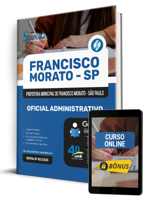 Apostila Prefeitura de Francisco Morato - SP 2025 - Oficial Administrativo - Imagem 1